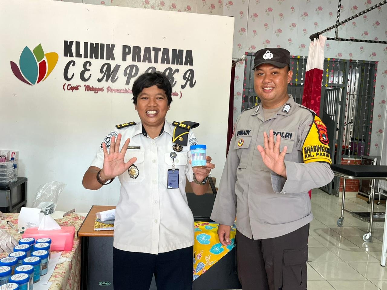 Ciptakan Lapas Bersih dan Aman, Lapas Perempuan Pangkalpinang Gelar Tes Urine dan Sidak Hunian